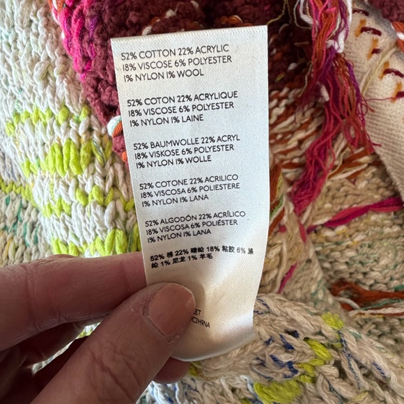 Free People Skies The Limit Cardigan Desert Dream Combo Small NWT - Picture 15 of 15